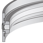 GD1KK - 6PC NITRILE/NYLON/POM PISTON SEAL - METRIC