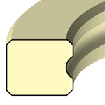 MSS - 1 PC URETHANE ROD ROTARY SEAL - METRIC