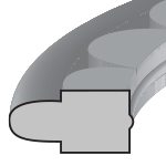 PPD - NITRILE PNEUMATIC PISTON SEAL - METRIC