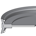 TDH - DBL ACTING NBR/STEEL PISTON CUP w/SPRING - METRIC